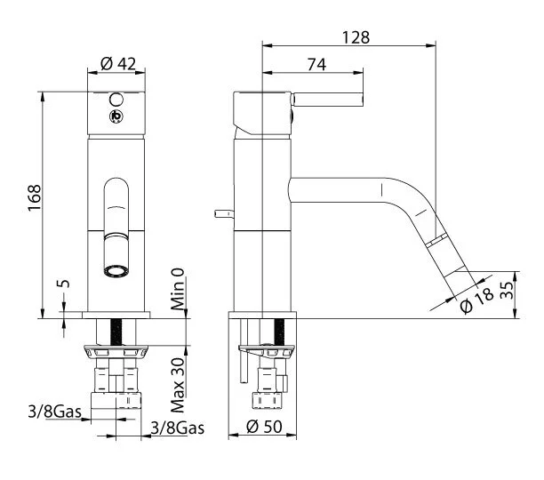 Смеситель для биде Bandini Stel 942120PN00 хром