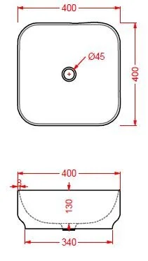 Раковина накладная ArtCeram Gio Evolution GIL004 03 00 черный