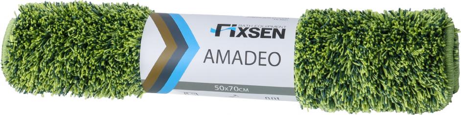 Коврик для ванной 50х70 Fixsen Amadeo FX-3001F зелёный