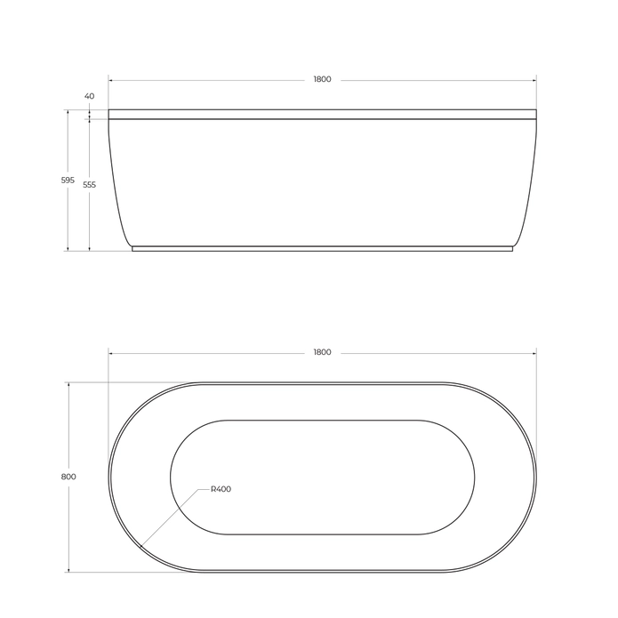 Фронтальная панель для ванны Cezares METAURO-Central-180-SCR-W37, белый