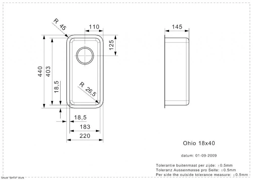 Кухонная мойка Reginox Ohio 43678 коричневый