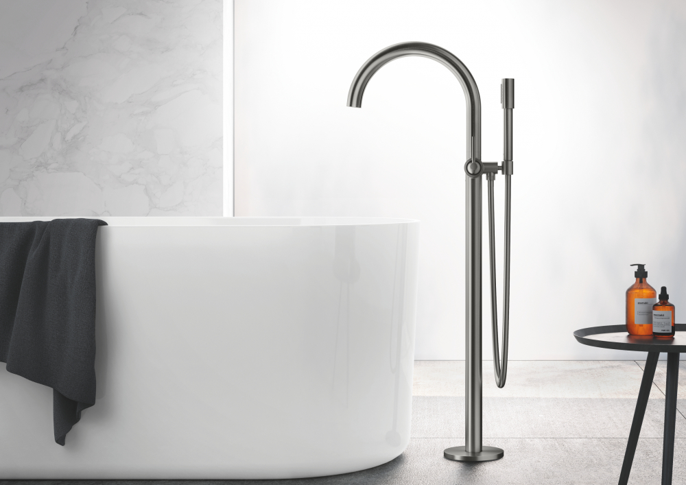 Смеситель Grohe Atrio New 32653AL3 напольный тёмный графит, матовый