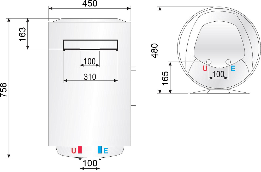 Водонагреватель Ariston SB R 80 V