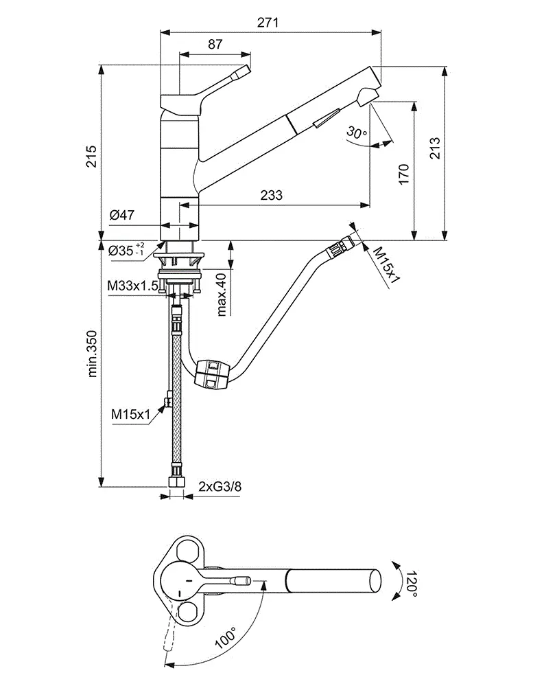 Смеситель для кухни Ideal Standard Ceralook BC297GN хром