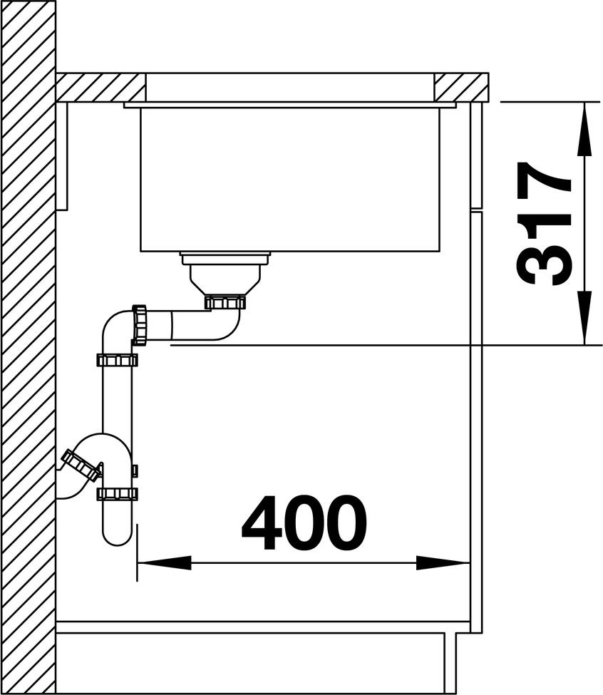 Кухонная мойка Blanco Etagon 500-U Silgranit 522227 антрацит