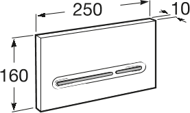 Кнопка смыва Roca In-Wall 890099001, хром