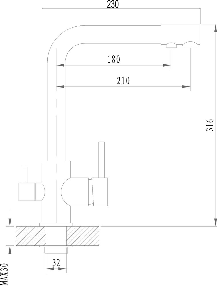 Комплект кухонная мойка Granula Standart ST-7602 классик + смеситель Granula GR-3015 классик