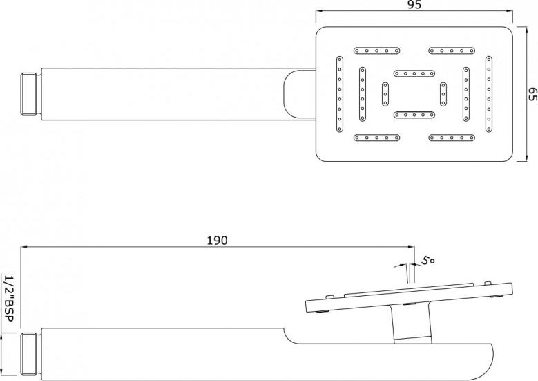 Душевая лейка Jaquar Maze HSH-CHR-1657