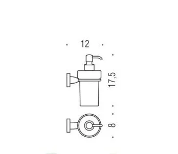 Дозатор для жидкого мыла Colombo Basic B9332 хром