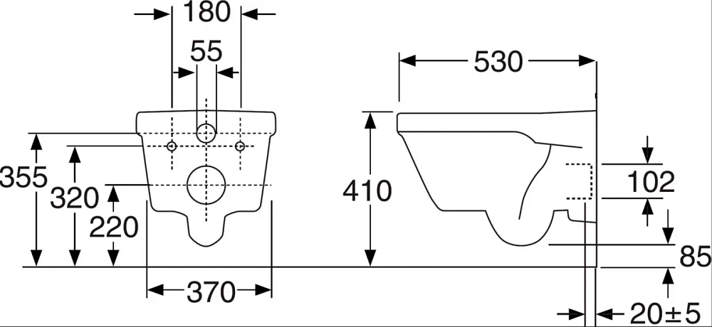 Инсталляция Alcaplast с безободковым унитазом Gustavsberg Hygienic Flush 5G84HR01, сиденье микролифт клавиша хром, комплект