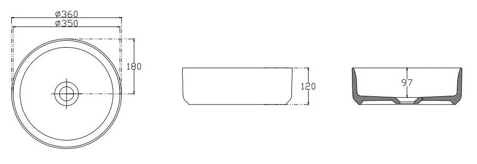 Раковина накладная Isvea Infinity 10NF65036SV-2L белый