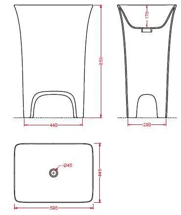 Раковина ArtCeram Cow CWL004 0150 белый