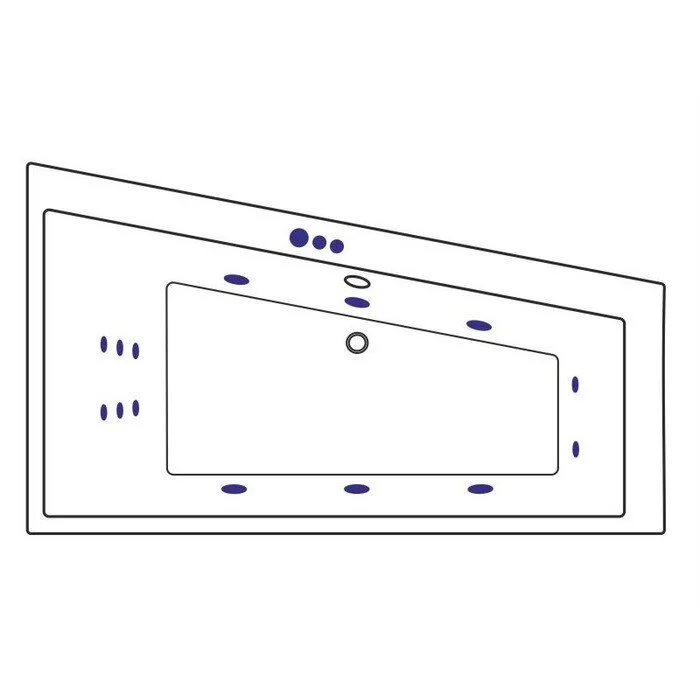 Акриловая ванна Excellent Sfera WAEX.SFP17S.SMART.GL золото, белый