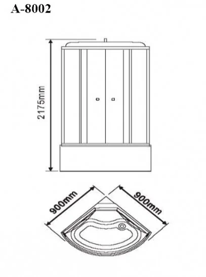 Душевая кабина Appollo A A-8002