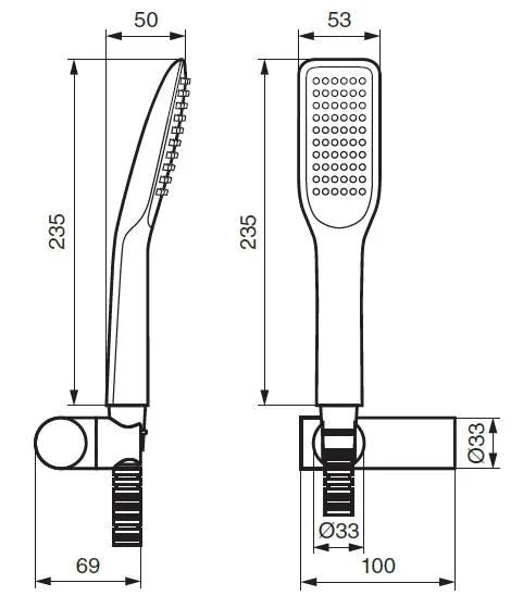 Душевая лейка Emmevi 142CR хром