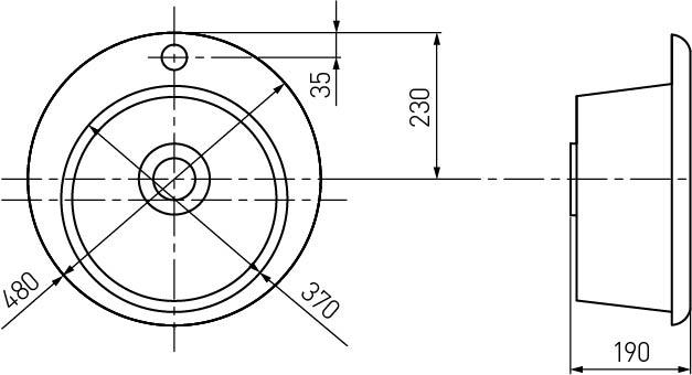 Кухонная мойка Aquaton Иверия 48 1A711032IV290, бежевый