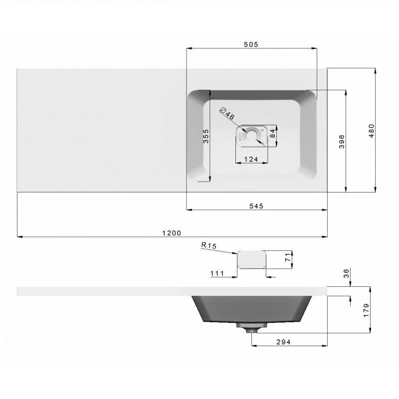 Раковина Madera Kamilla 316644 белый