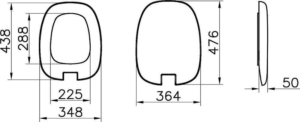 Крышка-сиденье для унитаза VitrA Plural 126-001-009