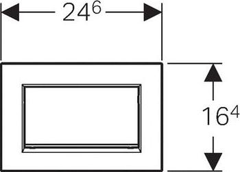 Кнопка смыва Geberit Sigma 30 115.893.KX.1 нержавеющая сталь