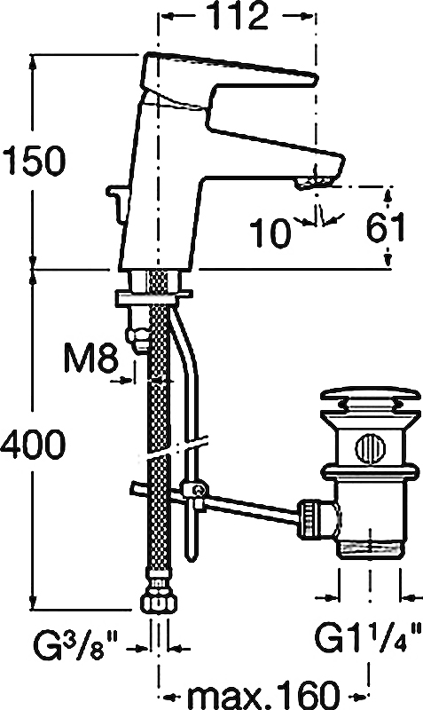 Смеситель Roca Esmai 5A3031C00 для раковины