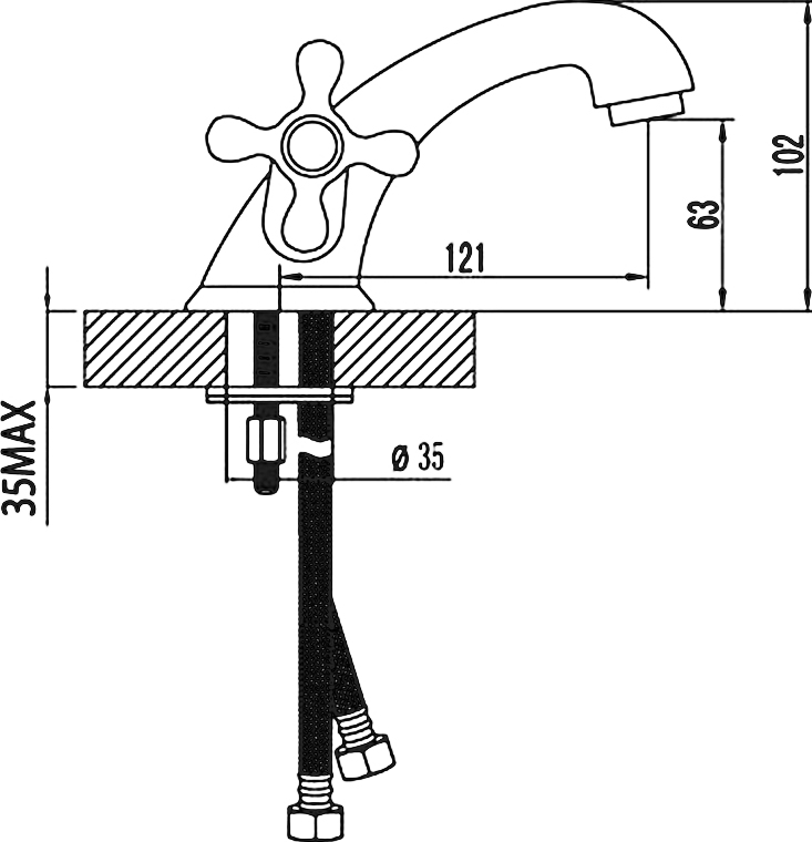 Смеситель Lemark Standard LM2106C для раковины