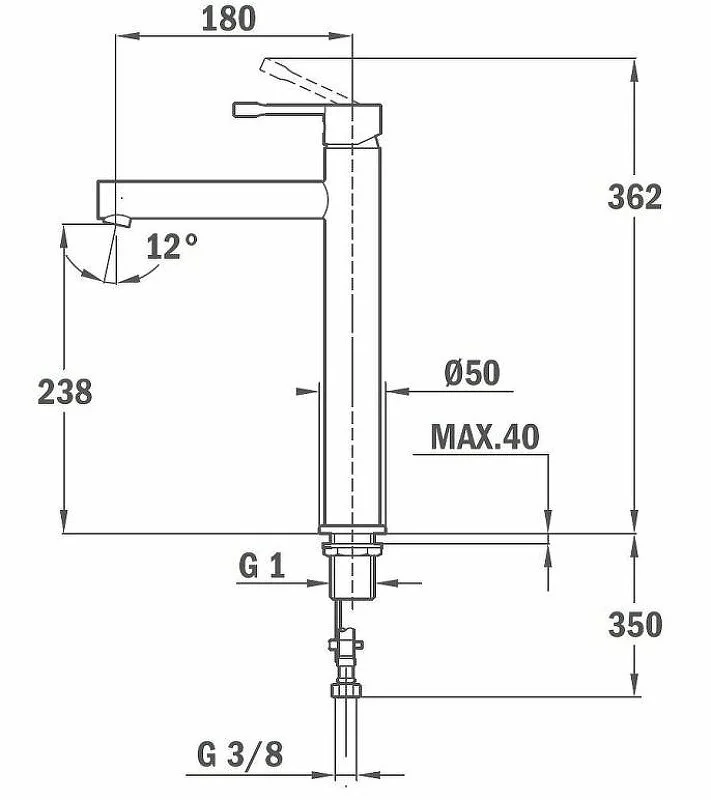 Смеситель для раковины Teka Alaior 553660200 хром