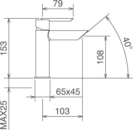 Смеситель La Torre Ovaline 26001TC.CR для раковины