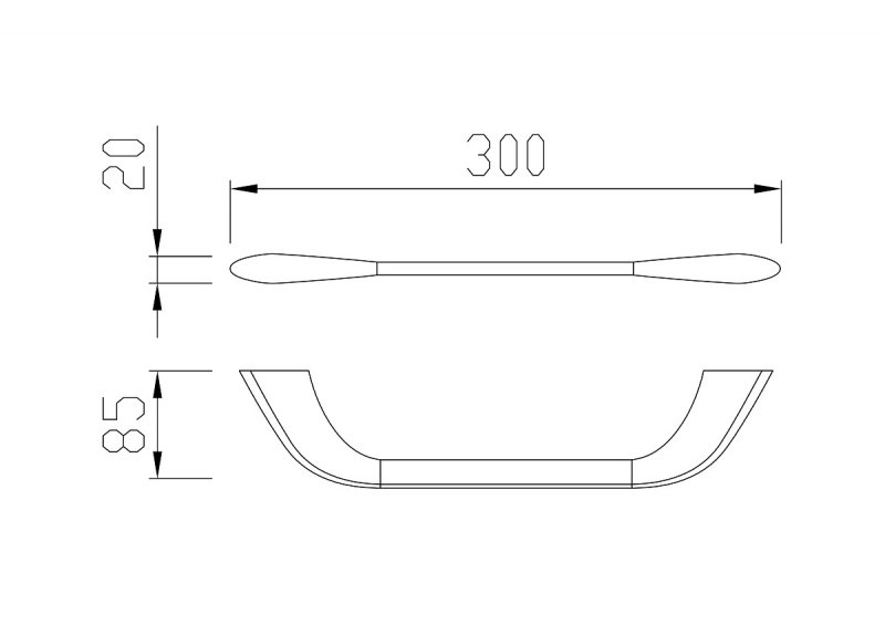 Полотенцедержатель Cezares LINER-TH02-GM, оружейная сталь