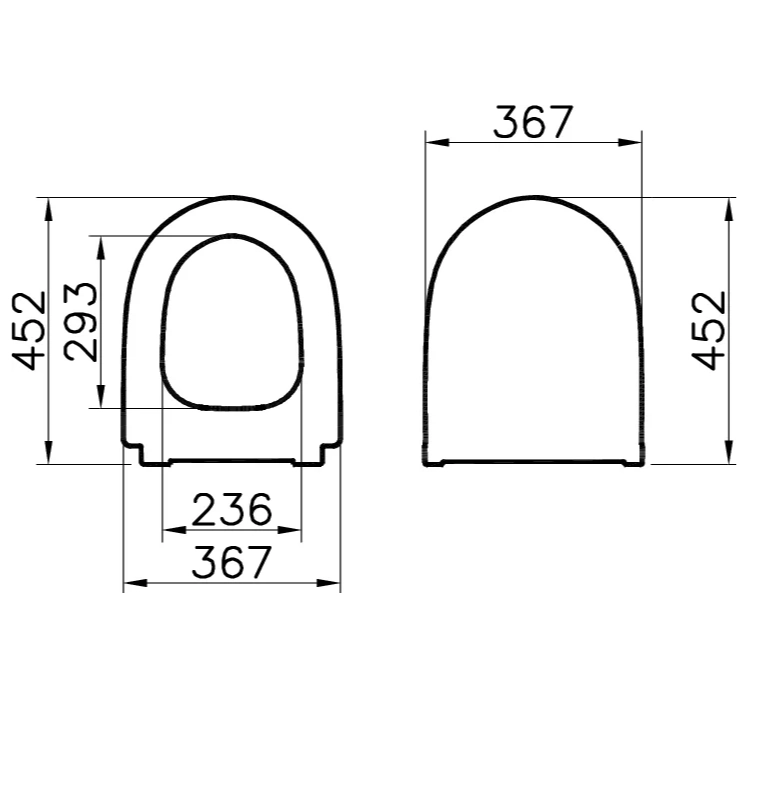 Крышка-сиденье VitrA Sento 120-483-009 микролифт, черный