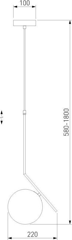 Подвесной светильник Eurosvet Shape 50213/1 хром