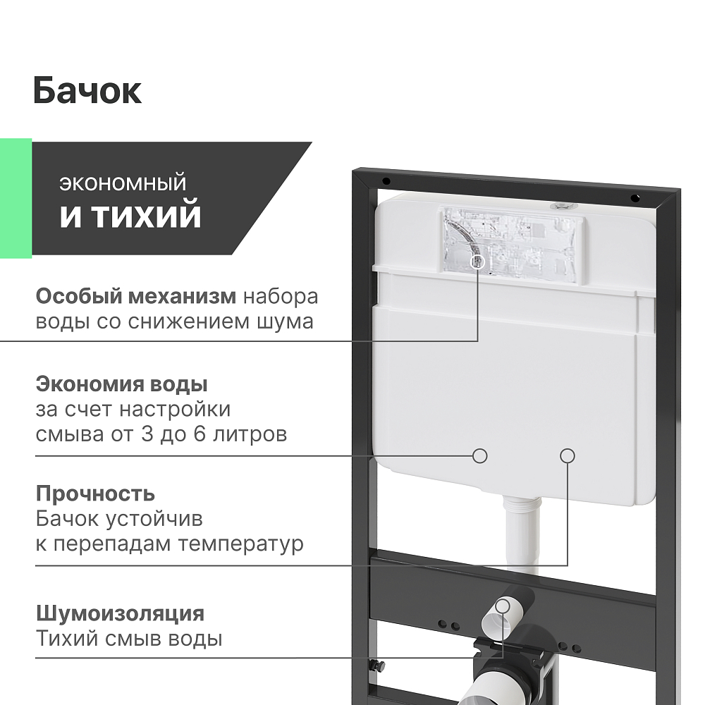 Комплект Унитаз подвесной Ceramicanova Play CN3001 с микролифтом, безободковый + Инсталляция Ewrika ProLT 0026-2020 + Кнопка 0052 белая