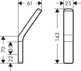 Крючок Axor Universal Accessories 42801000