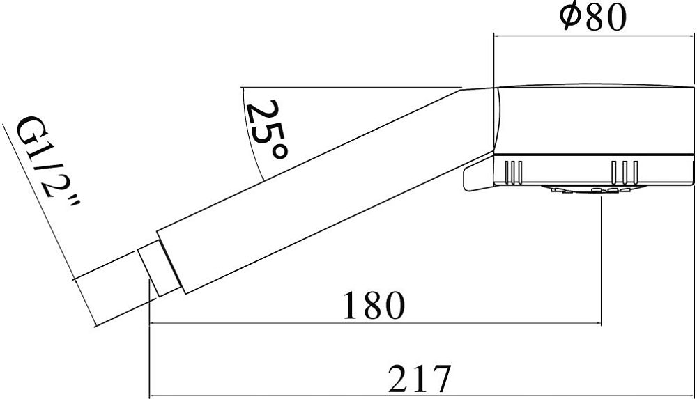 Ручной душ Paffoni Majorca ZDOC070BO белый