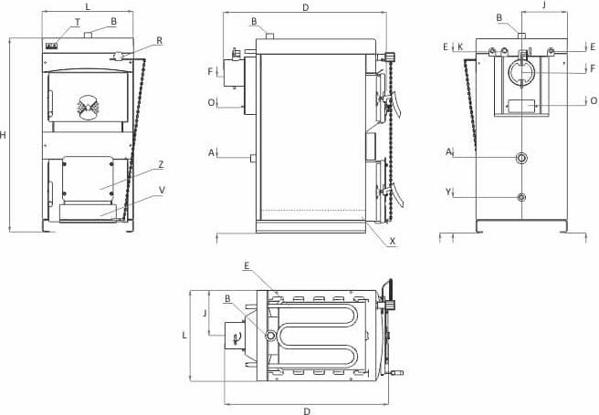 Твердотопливный котел Sunsystem Burnit WBS-N 20 KW 00081230002301 (20 кВт)