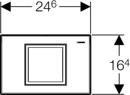 Кнопка смыва Geberit Delta 40 115.130.46.1, хром