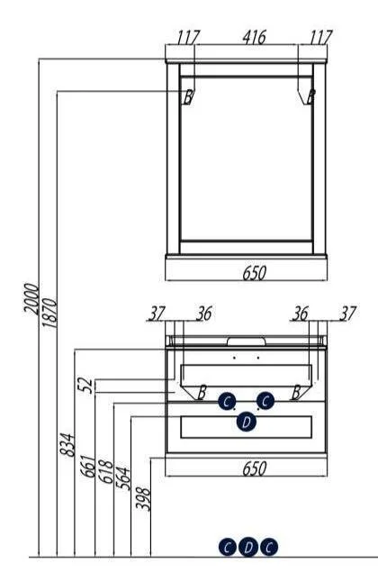 Тумба под раковину Aquaton Леон 1A187001LBPS0 белый