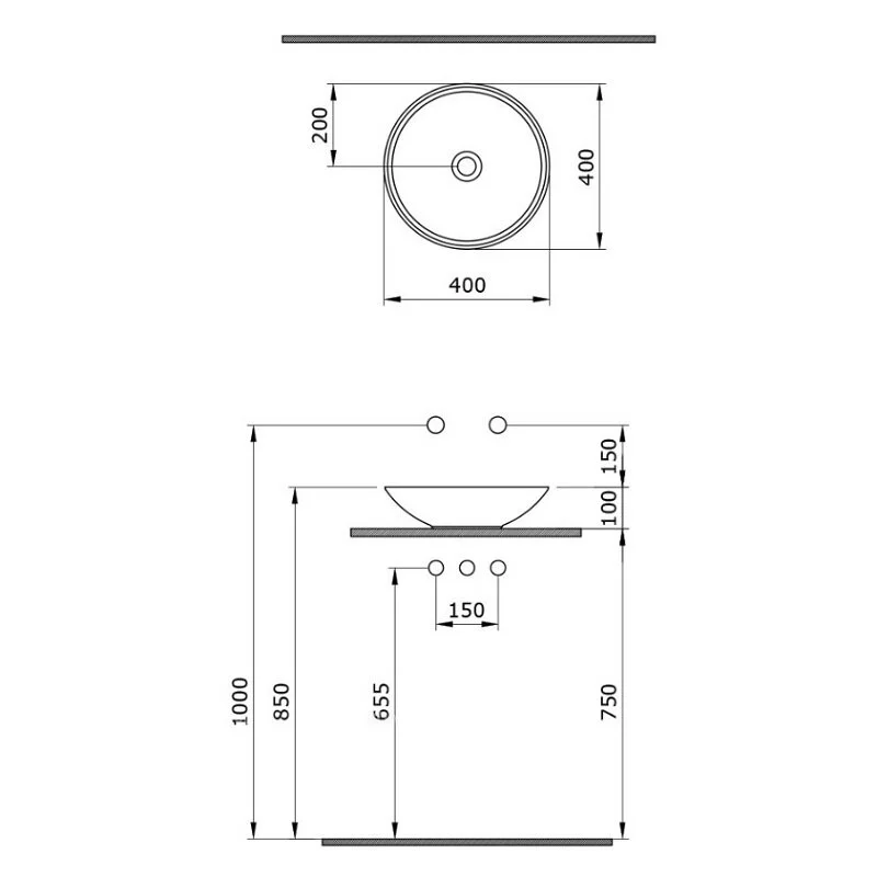 Раковина накладная Bocchi Venezia 1120-403-0125 золото