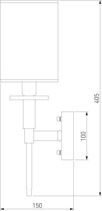 Бра Eurosvet Brielle 60132/1 хром