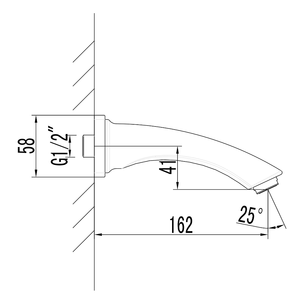 Излив Lemark LM3781GM графит