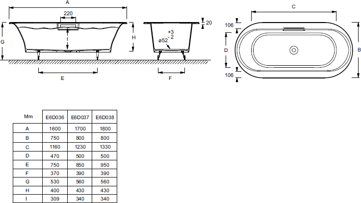 Чугунная ванна Jacob Delafon Volute E6D037-00