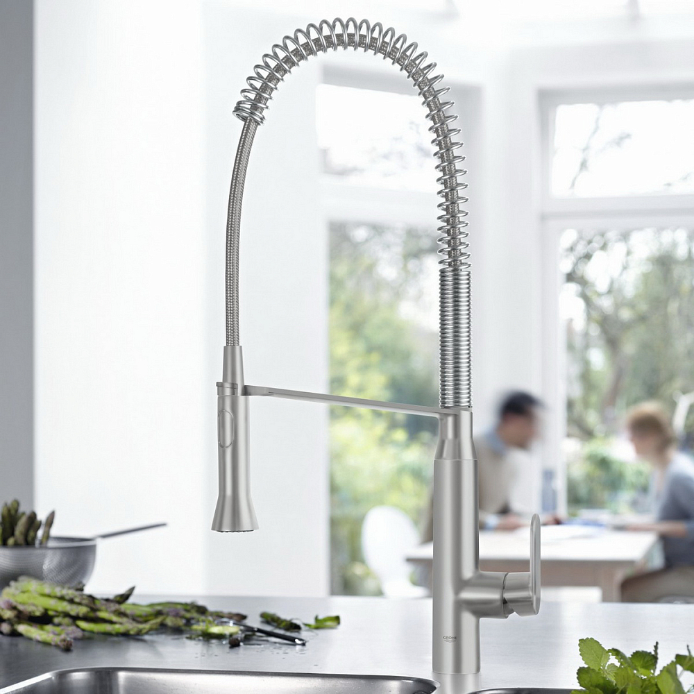 Смеситель для кухонной мойки Grohe K7 32950DC0 суперсталь