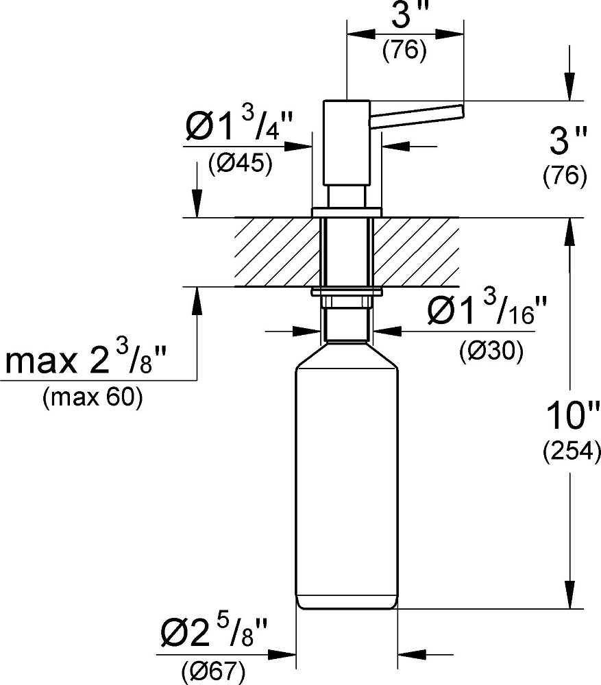 Дозатор Grohe Cosmopolitan 40535DC0 суперсталь