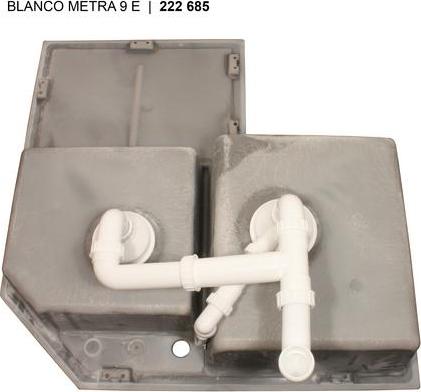 Кухонная мойка Blanco Metra 9 E 517367 серый бежевый