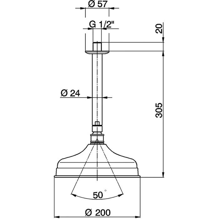 Душ верхний Cisal Shower DS01341124