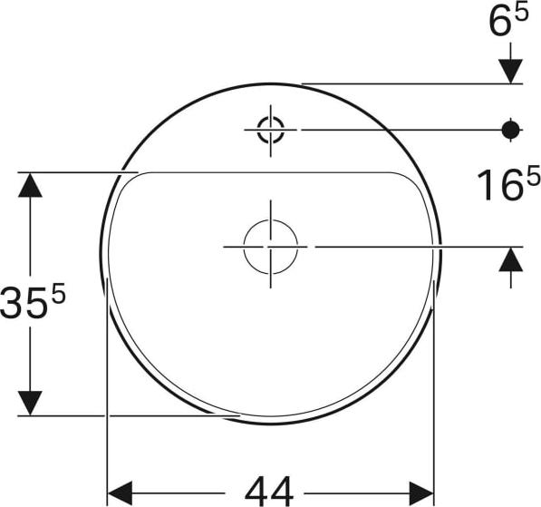 Раковина 48 см Geberit VariForm 500.706.01.2, белый