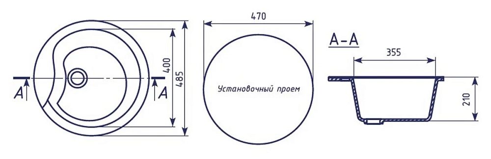 Кухонная мойка Mixline ML-GM12 ML-GM12 (307) коричневый