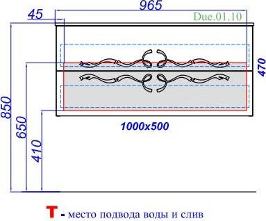 Тумба под раковину Aqwella Clarberg Due amanti 100 DUE0110W подвесная, белая, без ручек