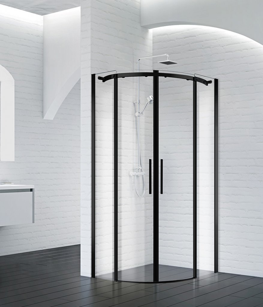 Душевой уголок BelBagno ACQUA-R-2-100-C-NERO