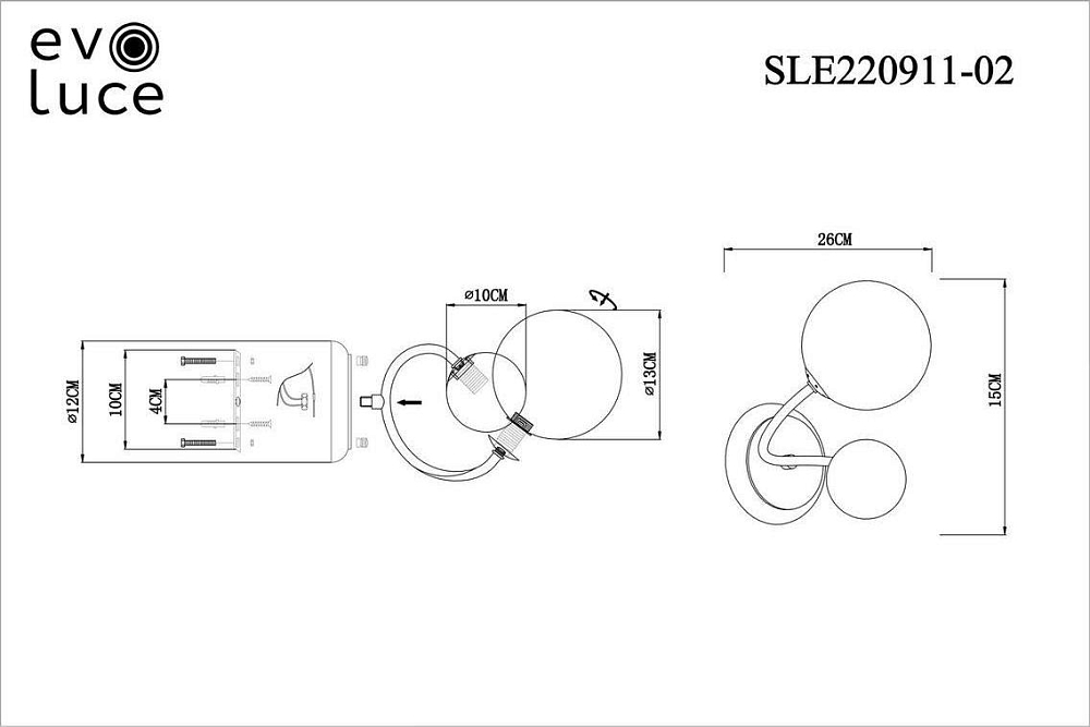 Бра Evoluce Formae SLE220911-02