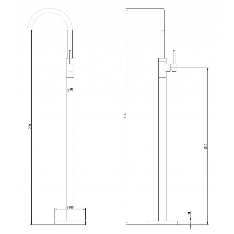 Смеситель для раковины Abber Wasser Kreis AF8141RG золото